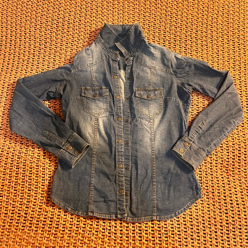 Guess Denim button up shirt